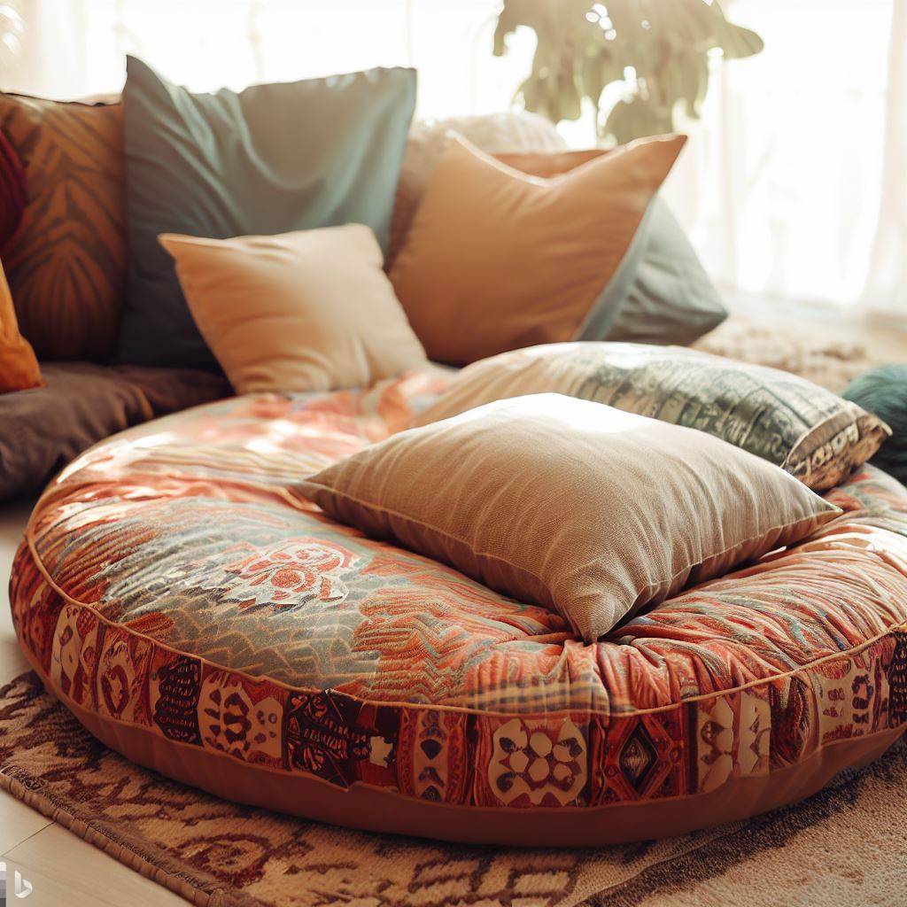 Floor cushion couch
